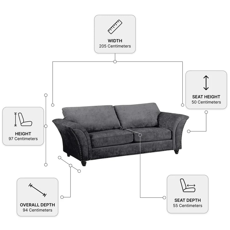 canterbury-grey-fabric-3-3-seater-sofa-set-3-seater-measurement-diagram