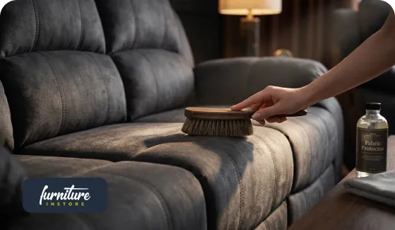 Charcoal Fabric Sofa Care Guide | Valerie Tips | FIS