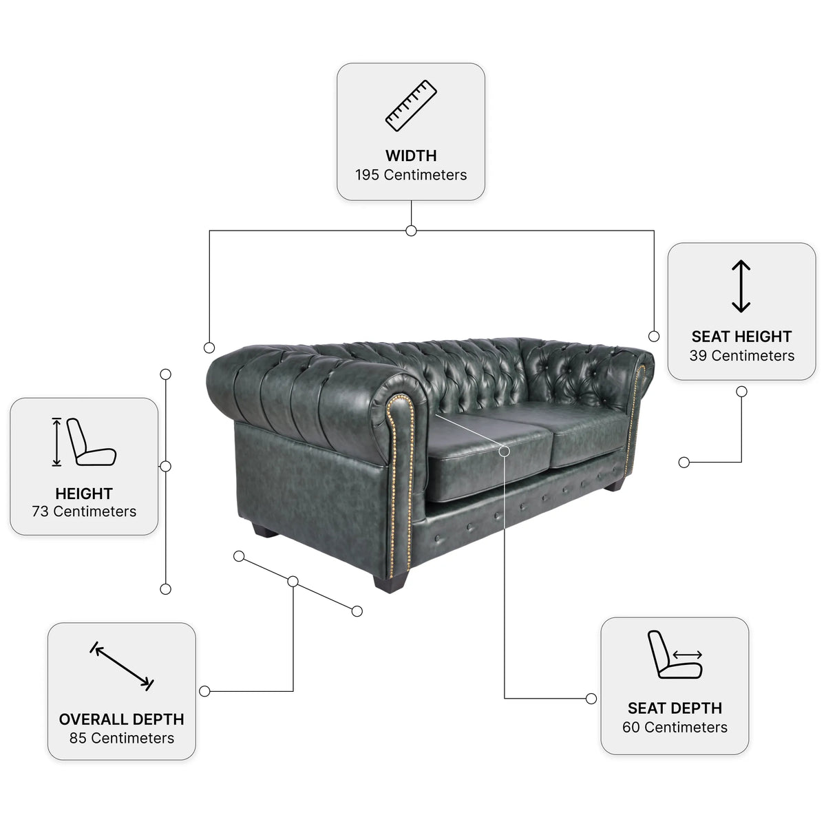 chesterfield-green-measurement-leather-3-seater-sofa-set