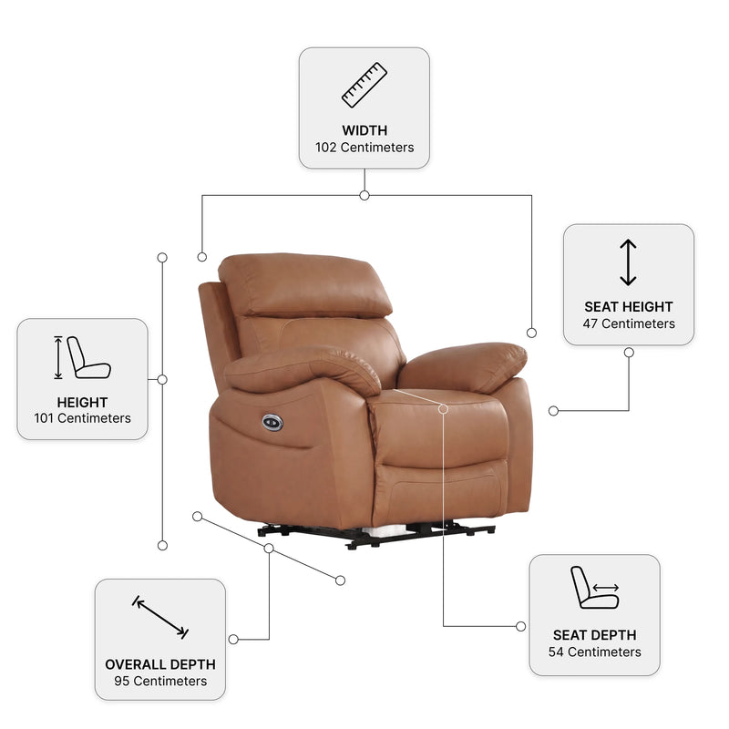 Dandrea Genuine Leather Caramel