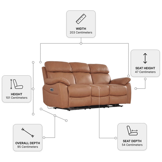 Power Recliner 3+1 Seater Sofa Set