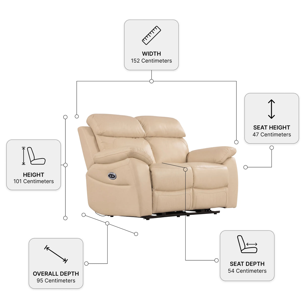 Recliner 2+1 Seater Sofa Set