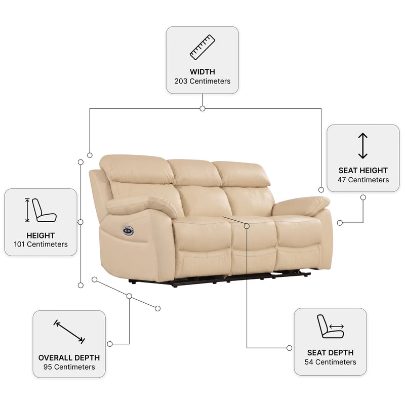 Electric Recliner 3+1 Seater Sofa Set