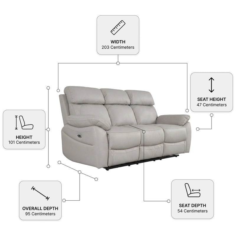 Dandrea Leather 3+2 Seater Sofa Set