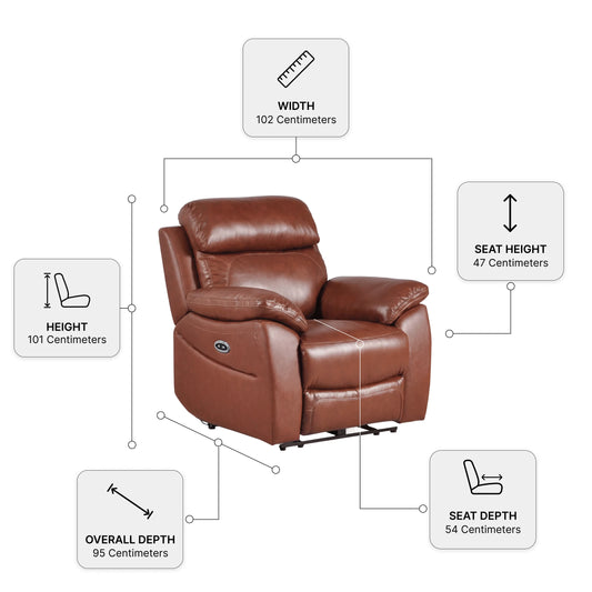 1 Seater Measurements