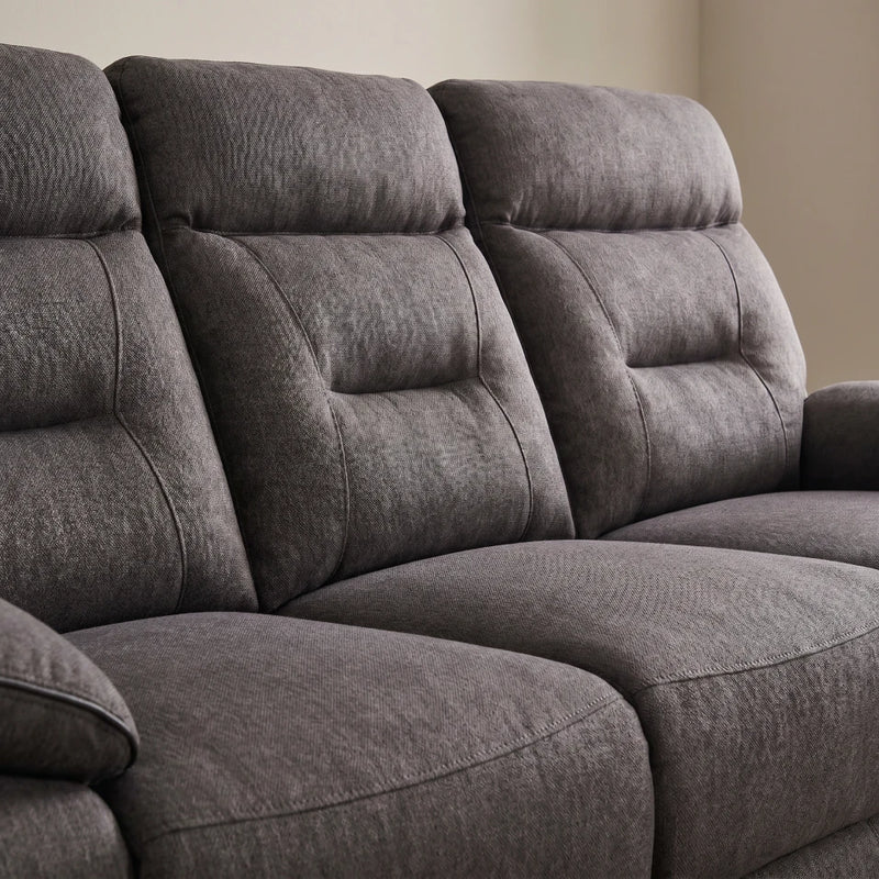 Foster Dark Grey Fabric Electric