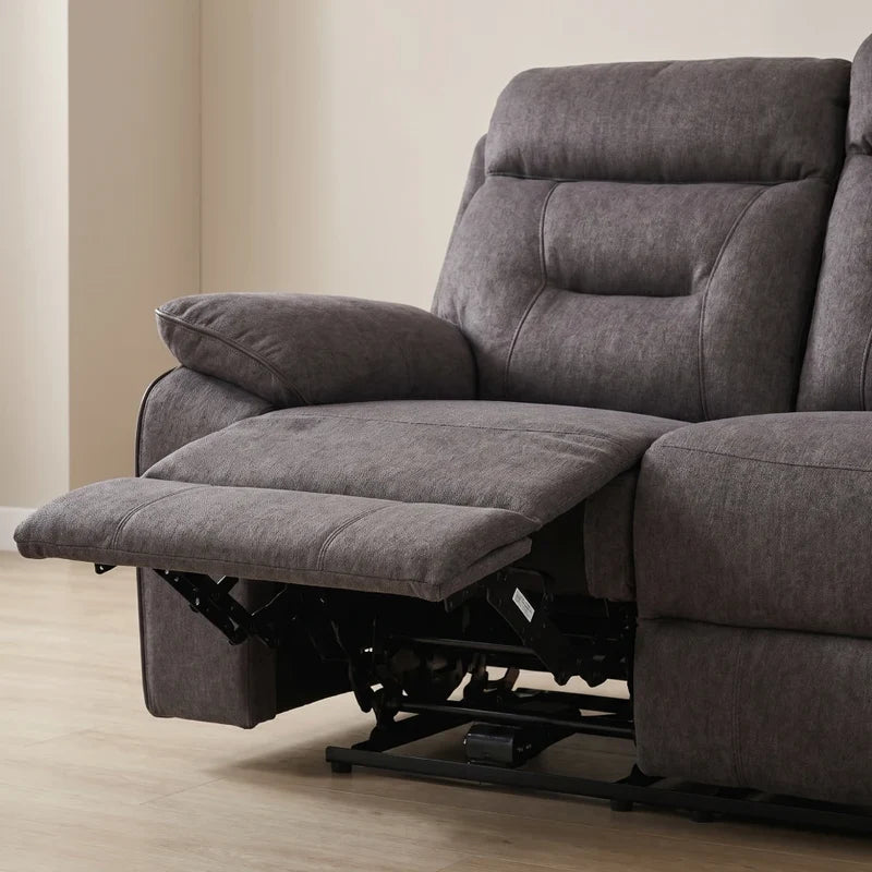 Foster Grey Fabric Electric Recliner 3+1+1