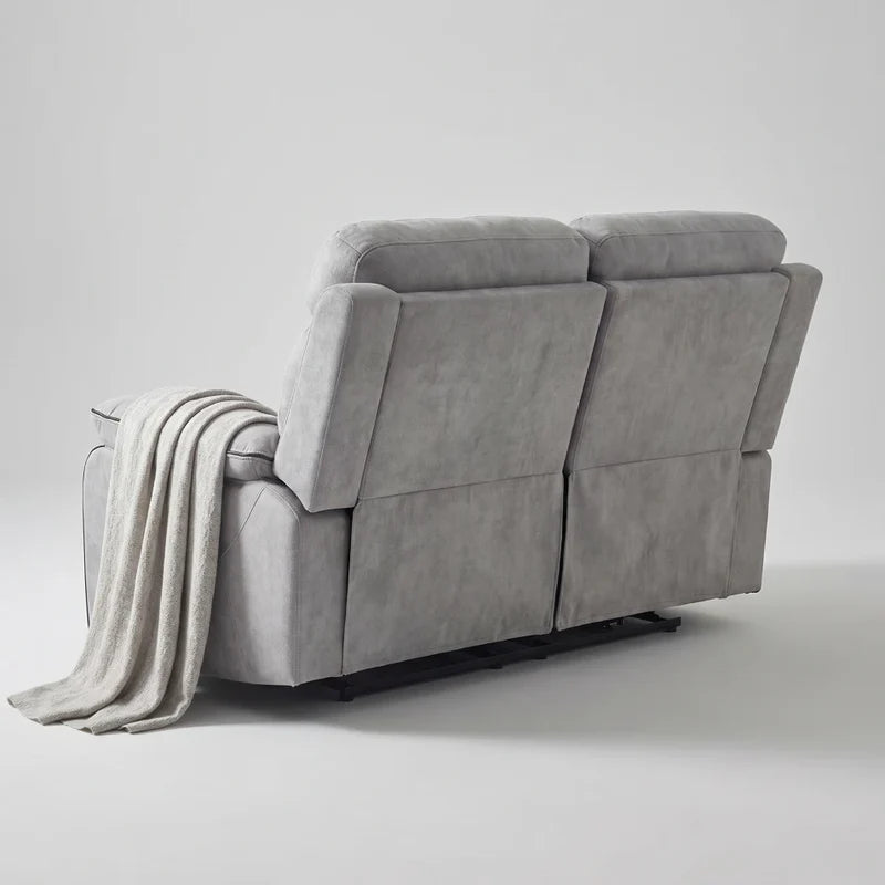 Foster Light Grey Fabric Electric Recliner 3+2+1 Sofa Set