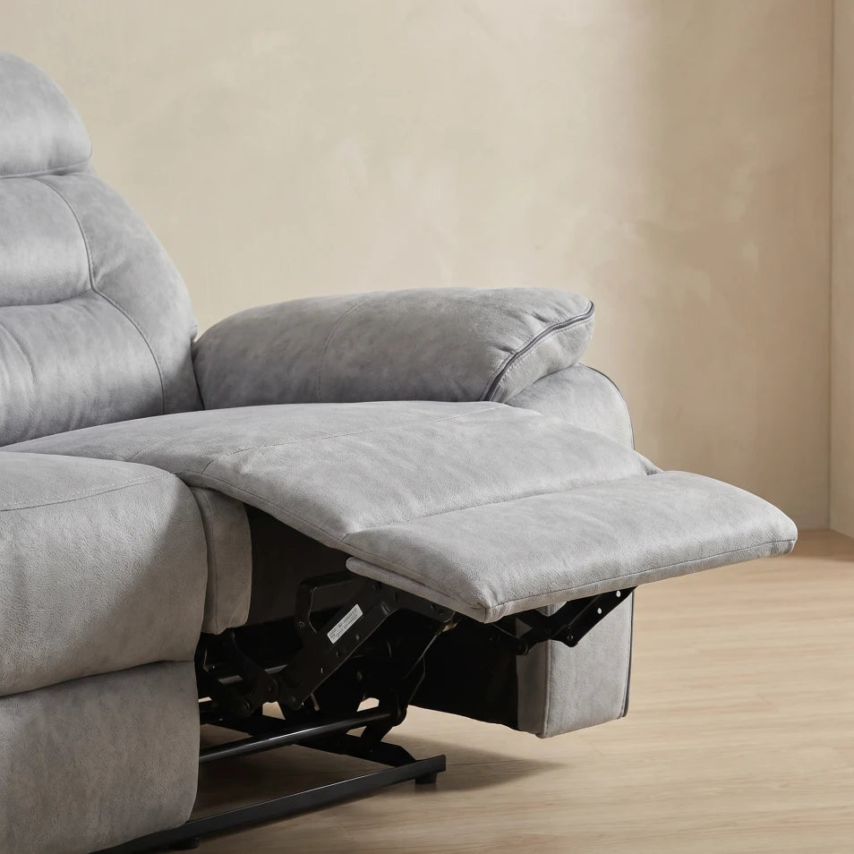 Foster Light Grey Fabric Electric
