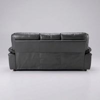Modern Verona Grey Leather Sofa