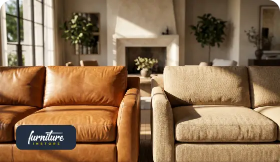 Genuine Leather vs Fabric Tan Sofas: Which Should You Choose?