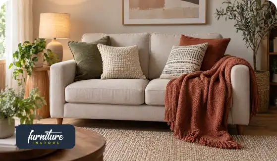How to Style a 2 Seater Sofa with Cushions and Throws