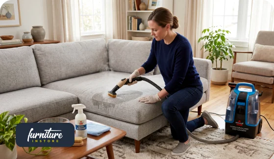 Deep Clean a Fabric Sofa at Home Like a Pro | FIS
