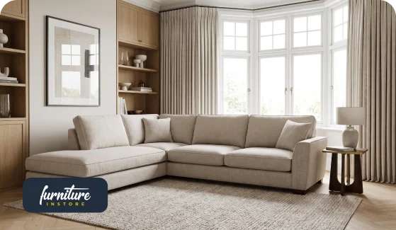 Left Hand Corner Sofa for a Bay Window: Making the Most of the Space