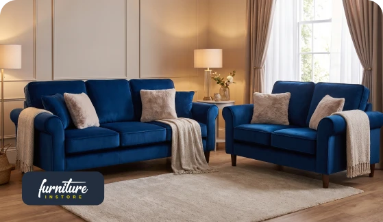 Velvet 3 Seater and 2 Seater Sofa Sets: Style, Comfort and Care