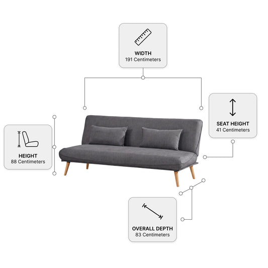 Alva Grey Sofa Bed