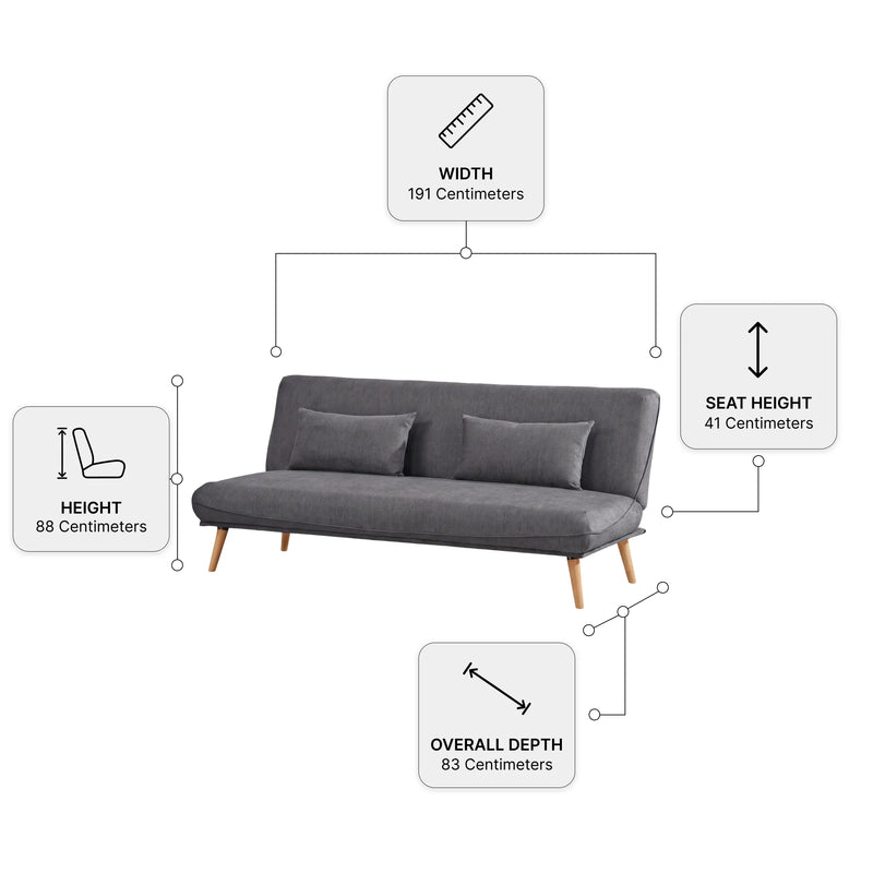 Alva Grey Sofa Bed