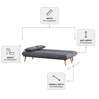 Alva Grey Sofa Bed