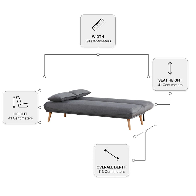 Alva Grey Sofa Bed