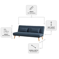 Alva Blue Sofa Bed