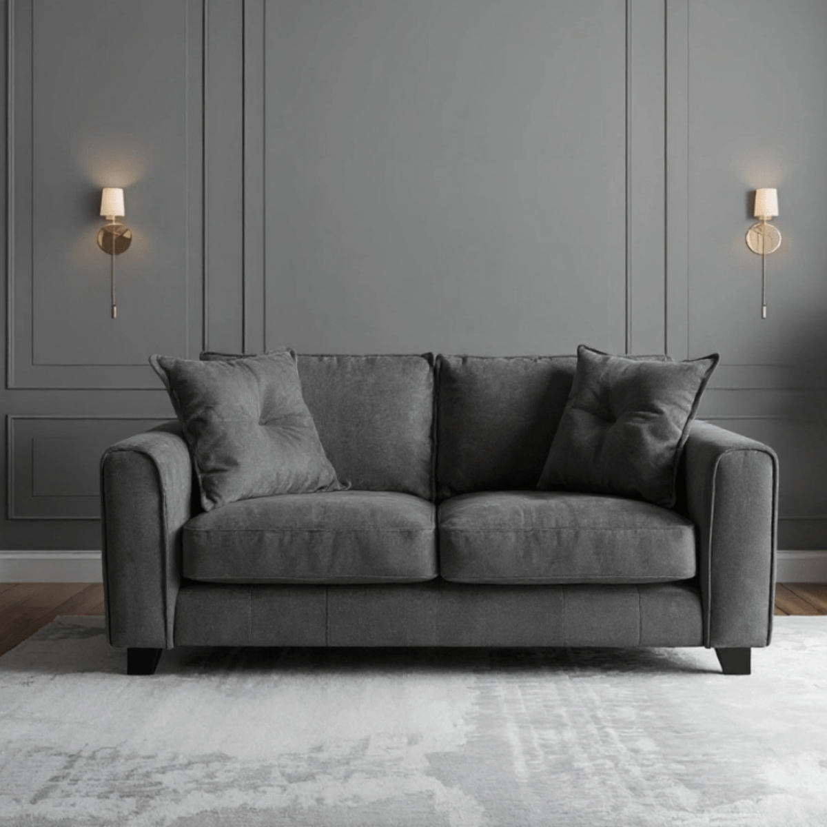 Somerford 2-seater sofa with plush cushions and modern design