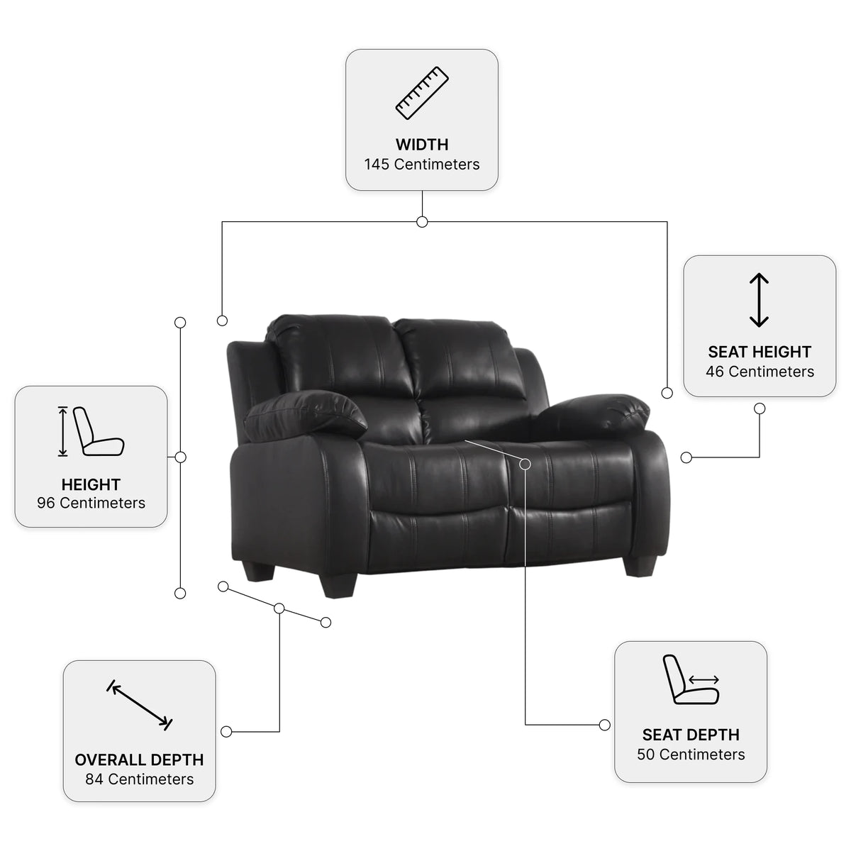 valerie-black-leather-measurement-2-seater-sofa-set