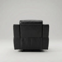 Annecy Genuine Leather Black Electric Power Recliner Armchair - view 6 - Furniture Instore
