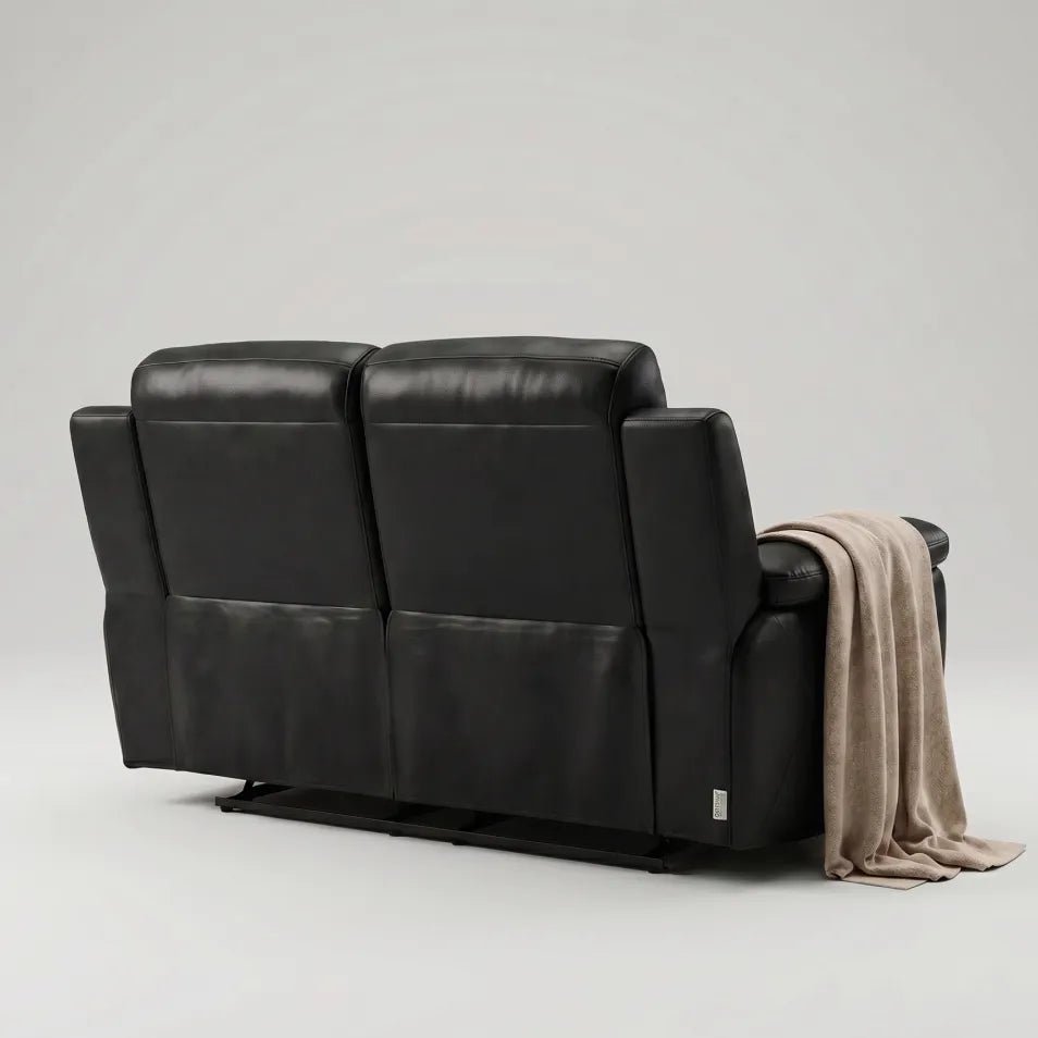 Annecy Leather Black Electric Recliner 2+1+1 Seater Sofa Set