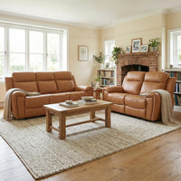 3+2 leather recliner sofa set