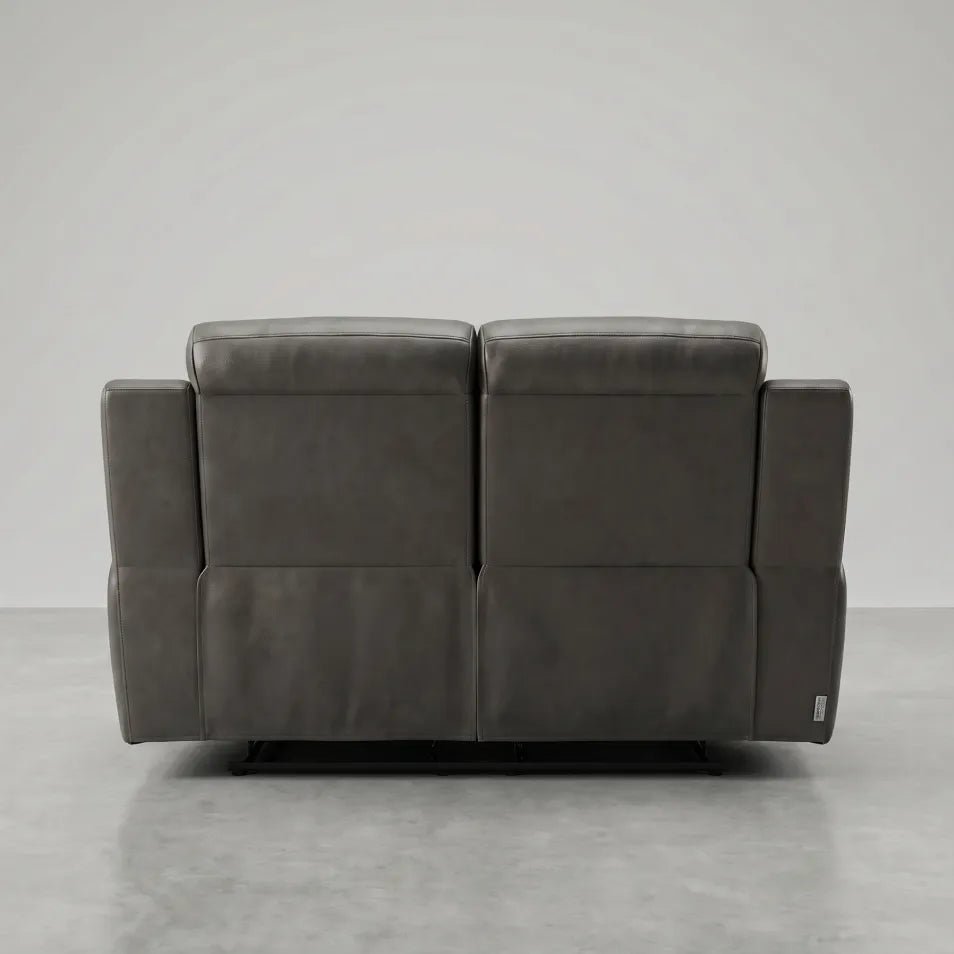 Annecy Genuine Leather Grey Electric Power Recliner 2 Seater - view 7 - Furniture Instore