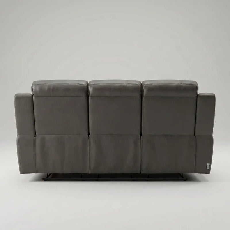 Annecy Genuine Leather Grey Electric Power Recliner 3 Seater - view 7 - Furniture Instore