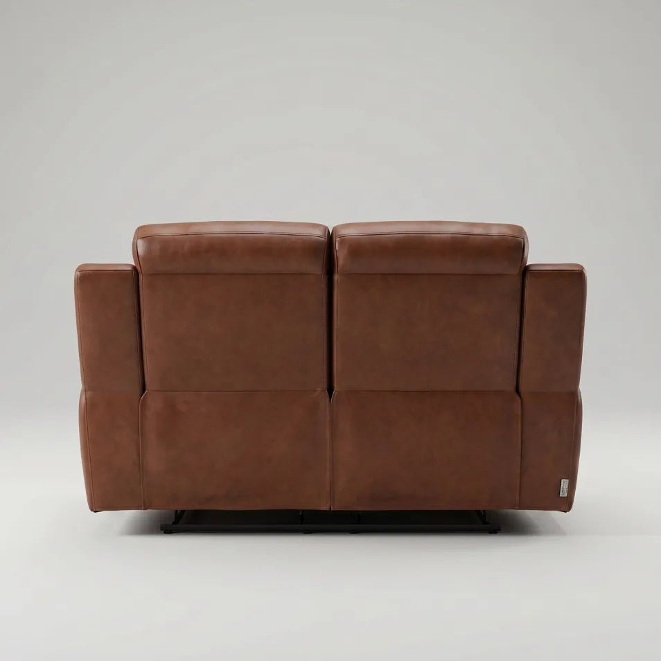 Annecy Genuine Leather Tan Electric Power Recliner 2 Seater - view 6 - Furniture Instore