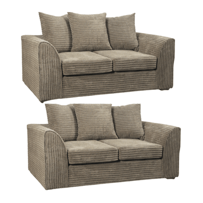 Byron Caramel  Fabric 2+2 Seater Sofa Set