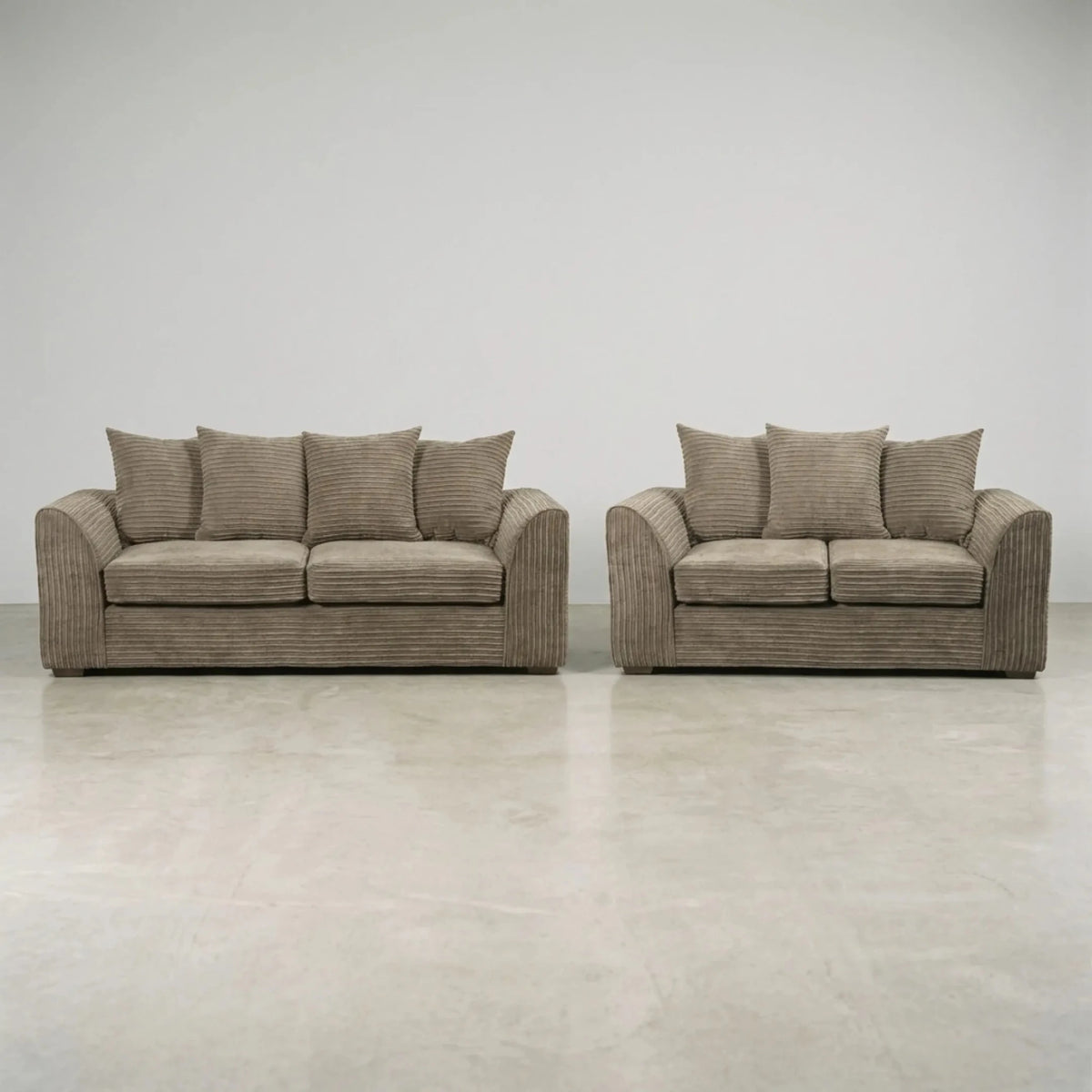 Byron Caramel Fabric 3+2 Seater Sofa Set - Furniture Instore