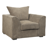 Byron Caramel Fabric Armchair.