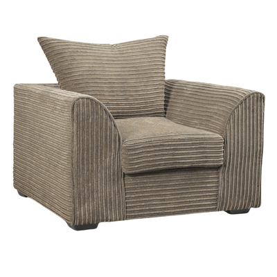 Byron Caramel Fabric Armchair.