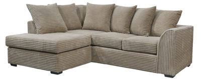 Byron Caramel  Fabric LHC Corner Sofa