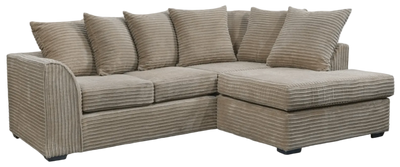 Byron Caramel  Fabric RHC Corner Sofa