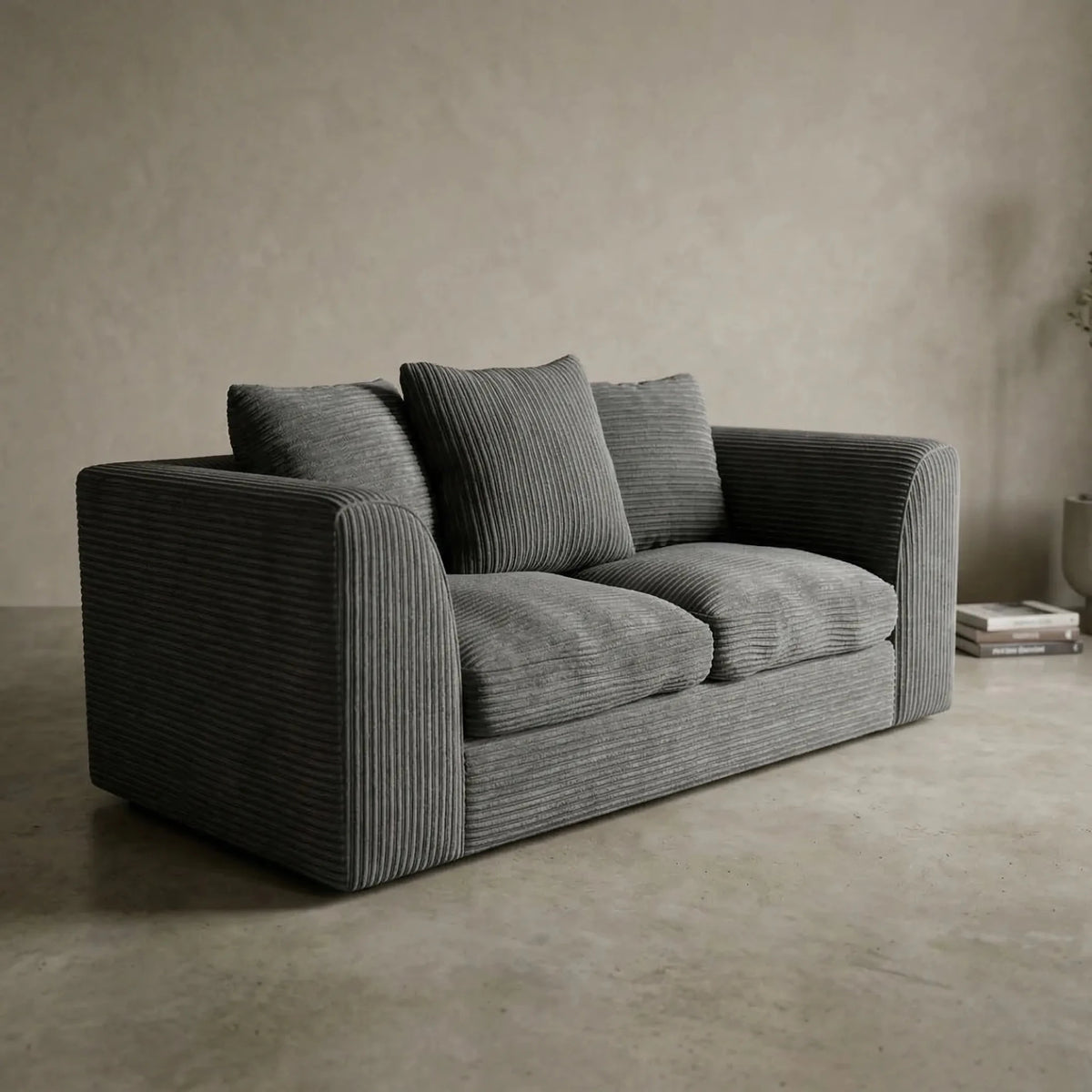 Byron Grey Fabric 2 Seater Sofa - Furniture Instore