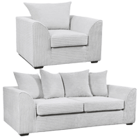 Byron Shark Fabric 2+1 Seater Sofa Set