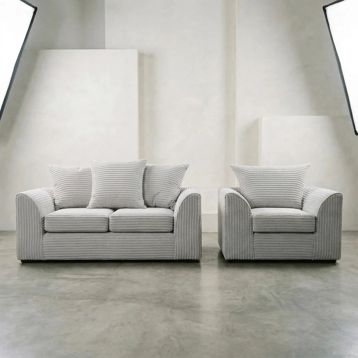 Byron Shark Fabric 2+1 Seater Sofa Set - Furniture Instore