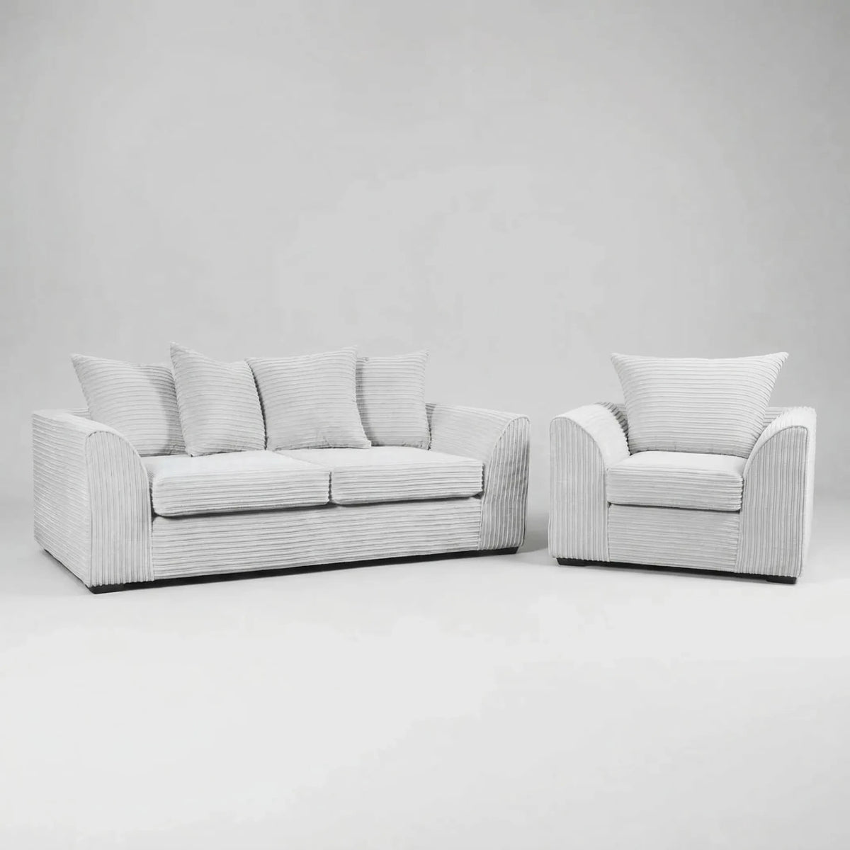 Byron Shark Fabric 3+1 Seater Sofa Set - Furniture Instore