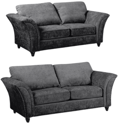 Canterbury Grey Fabric 3+2 Seater Sofa Set
