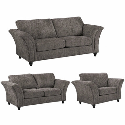 Canterbury Truffle Fabric 3+2+1 Seater Sofa Set