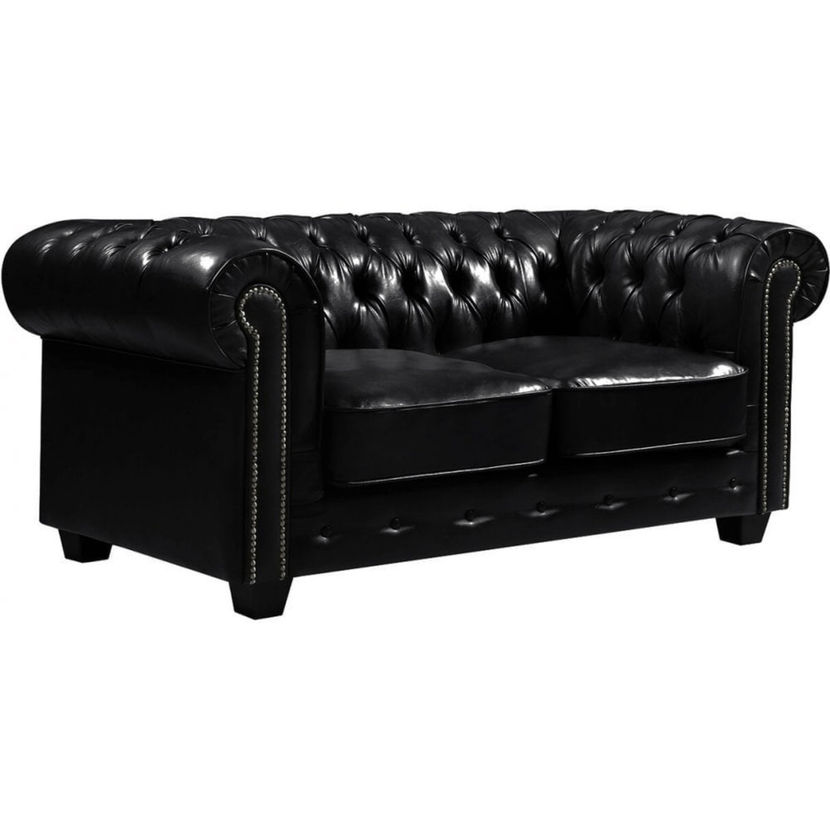 luxury-black-antique-chesterfield-leather-sofa-2-seater