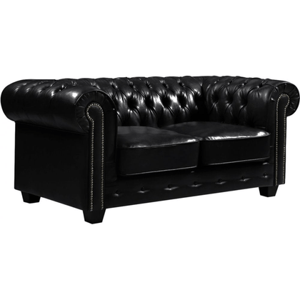 luxury-black-antique-chesterfield-leather-sofa-2-seater