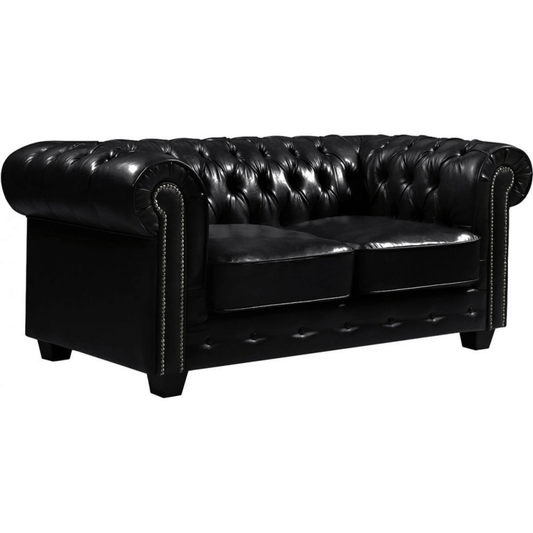 luxury-black-antique-chesterfield-leather-sofa-2-seater