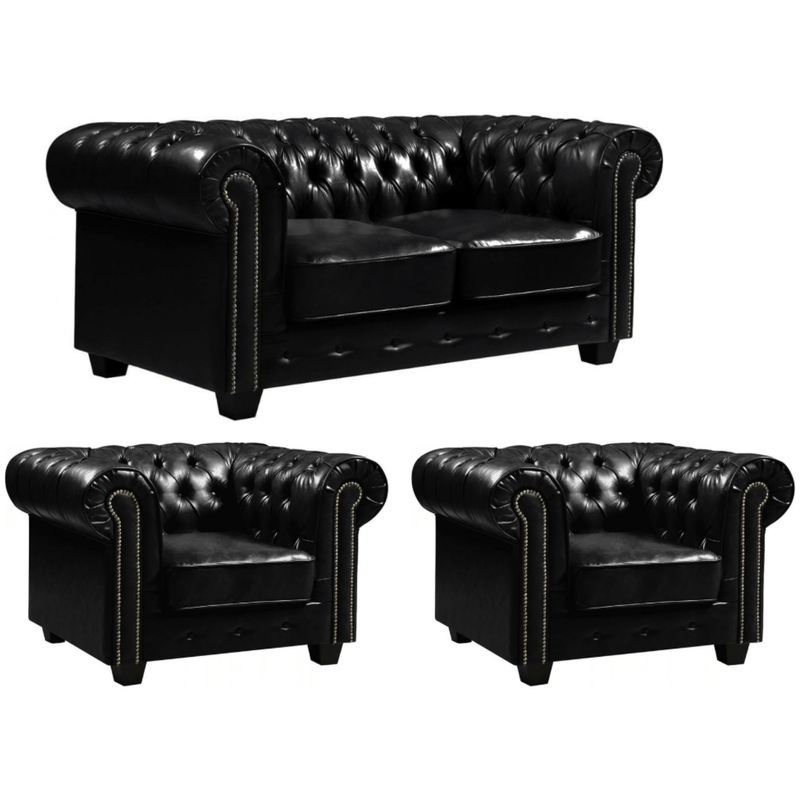 black-antique-leather-chesterfield-2-1-1-seater-sofa-set
