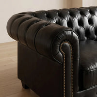 black-leather-chesterfield-sofa-for-traditional-living-room