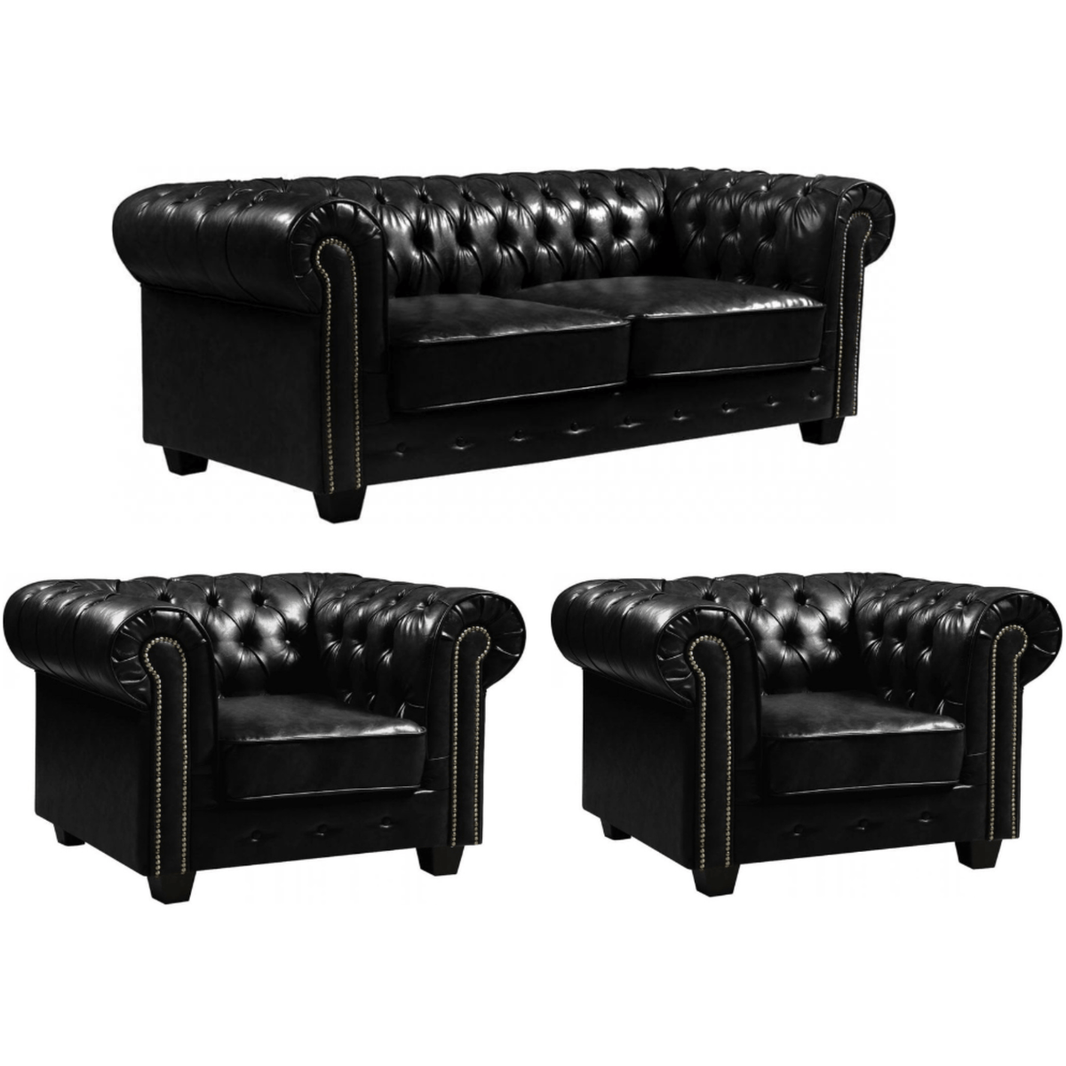 black-antique-leather-chesterfield-3-1-1-seater-sofa-set